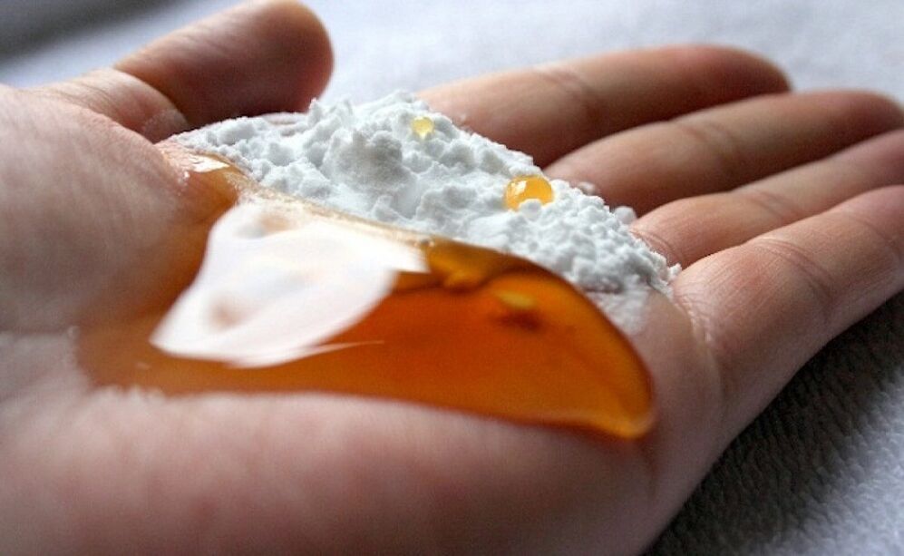 soda per l'ingrandimento del pene con miele